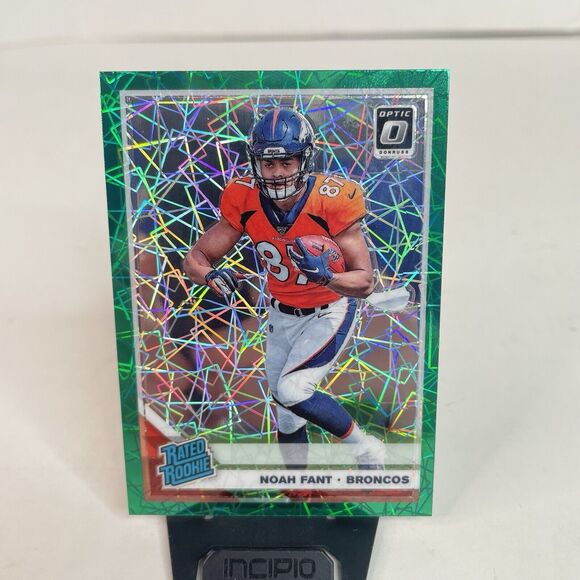 2019 Panini Donruss Optic - Rated Rookie Green Velocity Prizm #170 Noah Fant - Picture 1 of 5